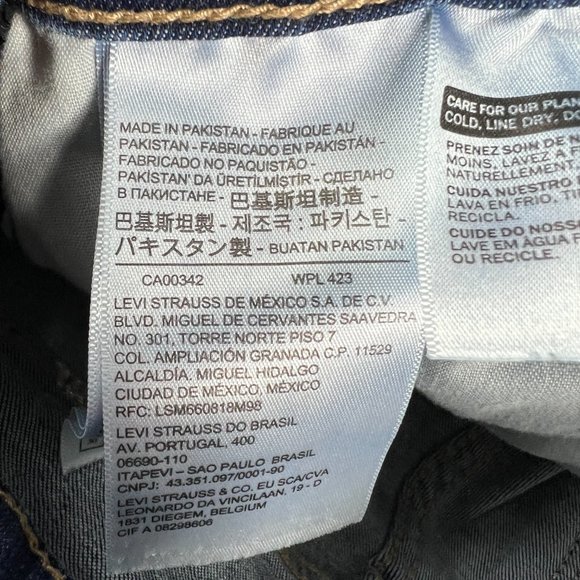 Levi's Jean Short Womens 25 720 High Rise Skinny Blue Faded Cut Offs Denim Jorts - Picture 5 of 16